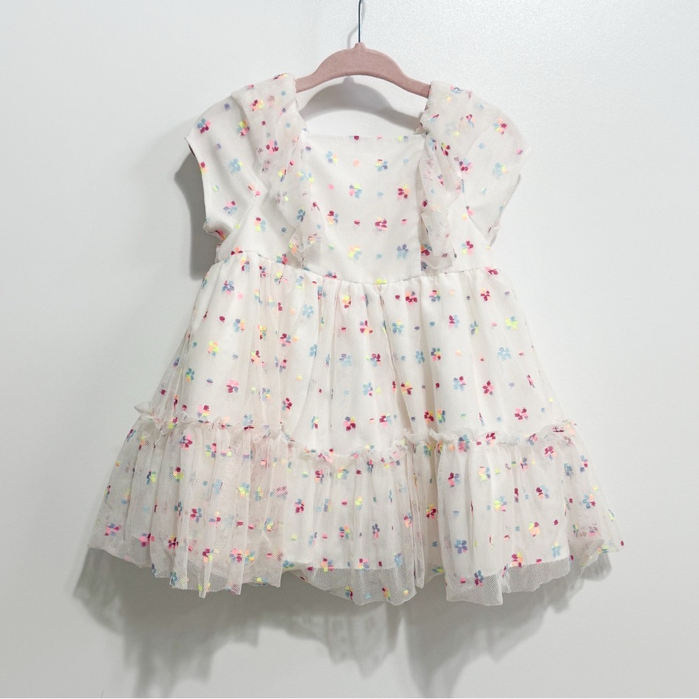Pippa & Julie White Floral Kids Dress